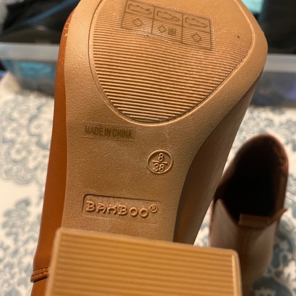 Camel Block Heel Booties - Picture 8 of 8